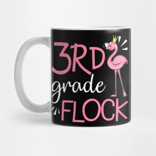 Flamingo Back To School 3rd Third Grade Flock Mug